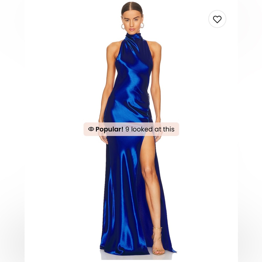 SAU LEE Penelope Gown in Egyptian Blue